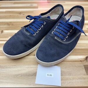 Ferragamo Royal Blue Suede Sneakers Men's 12